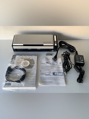 Fujitsu ScanSnap S1300 Document Scanner (Works w Some Issues, Includes Software)